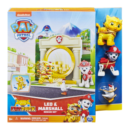 طقم إنقاذ PAW Patrol – Leo & Marshall Rescue Set 🐶🐱